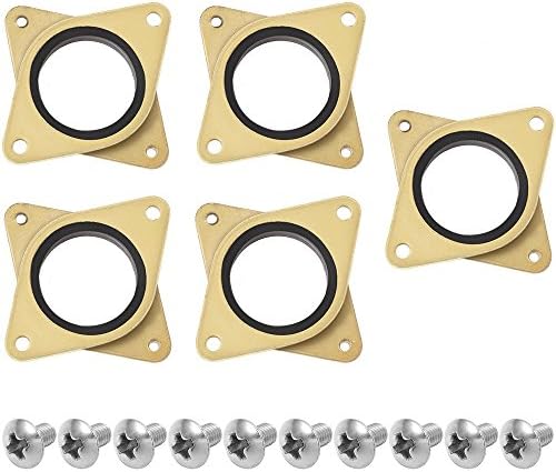 Uranny 5 Pcs Stepper Motor Steel and Rubber Vibration Damper + 10 Pcs M3 5mm Screws for CNC, NEMA 17 3D Printer