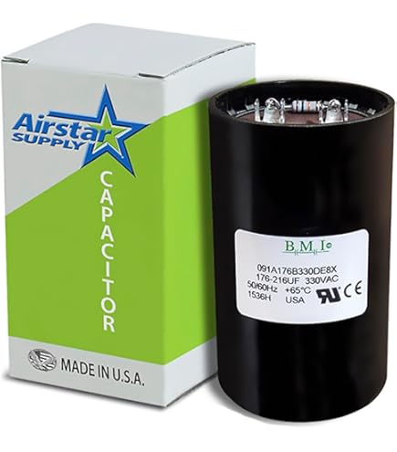 BMI Replacement Start Capacitor - 176-216 x 330 VAC with