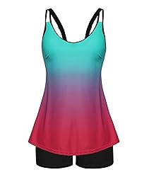 Plus Size Tankini Sun Protect Long Torso Tankini