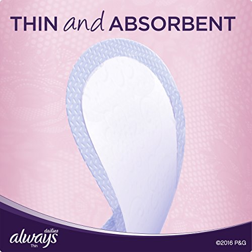 Always Incredibly Thin Liners Wrapped, Unscented 120 Count