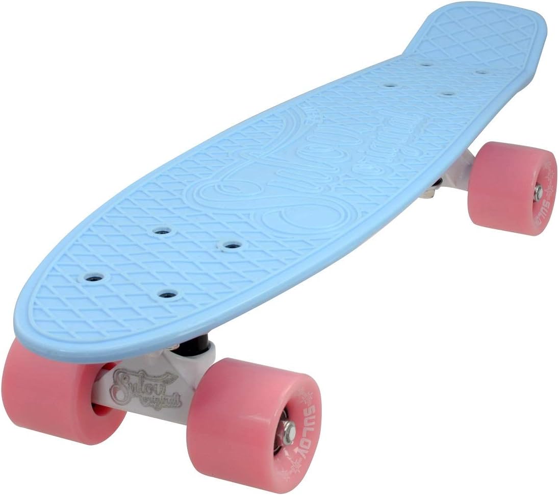 SULOV Unisex-Youth PB-PASTEL-02 Penny Board Pastel, Color-Blue/Pink, One Size