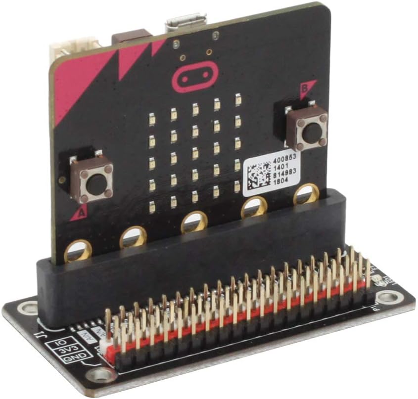 iUniker Microbit Breakout, BBC Micro:bit Expansion Board Breakout Adapter Board, Convenient to Lead All The Micro:bit Interface for BBC Micro:bit Board (A Version)