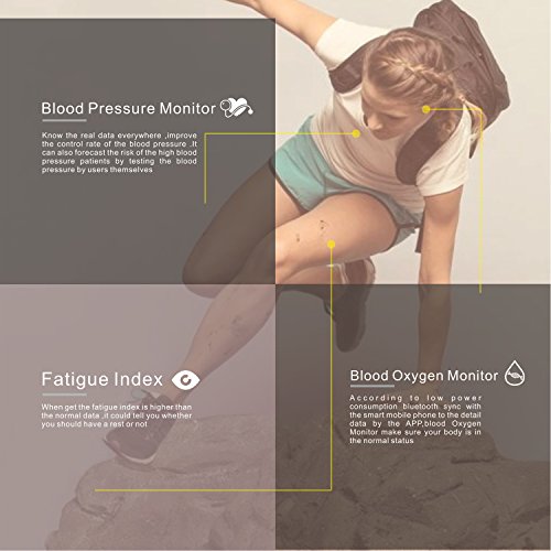 LogHog Fitness Tracker,IP67 Waterproof Sports Smart Wristband with Blood Oxygen Monitor/Blood Pressure/Heart Reate Monitor for Android Phone and IOS IPhone (Black)