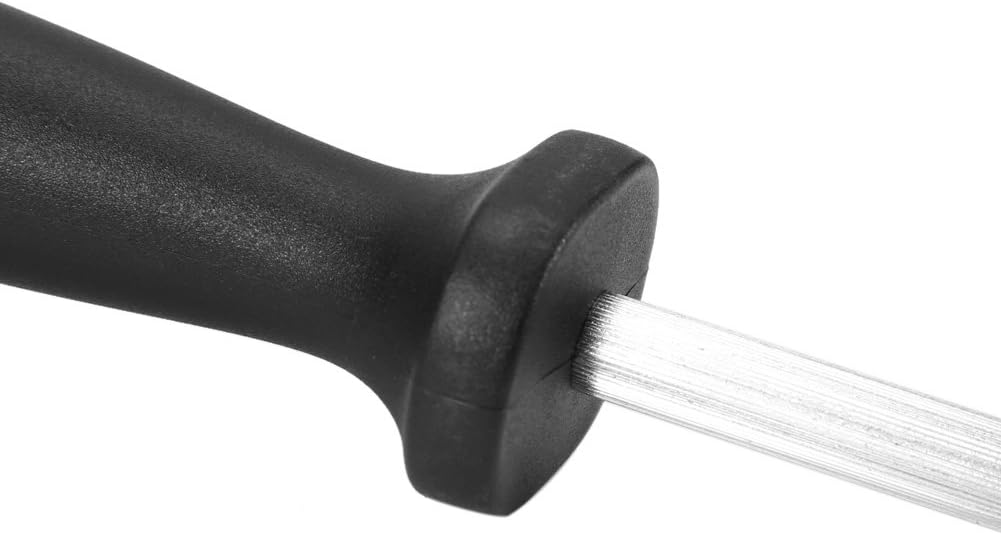 Oval Steel Sharpener, Yosoo Oval Knife Sharpener Sharpening Stone Professional Steel Sharpener with Non-Slip Stand, #2 - Image 5
