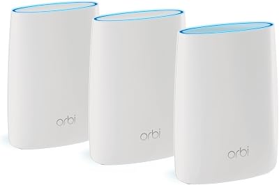 NETGEAR Orbi RBK53S Mesh WiFi System Tri-Band Whole Home Coverage
