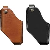 Retro PU Leather Phone Holster Stylish Vintage PU Leather Mobile Phone Belt Pouch Holster Cover Case for Mountaineering Hiking(Black2)