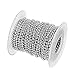 Tiparts 30 Feet Stainless Steel Ball Chains Necklace with 20pcs Connectors Clasps,Silver Bead Chain Sets (Chain Width 2mm+20pcs connectors)