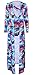 Lovaru Women's New Colorful Dyeing Bikini One Piece Swimsuit+Ponchos Cover Ups, Blue, X-Large