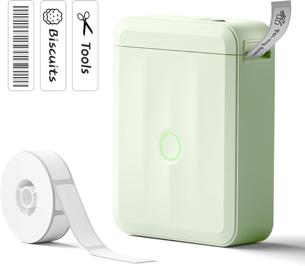 NIIMBOT D110 Mini Label Maker Bluetooth Thermal Printer Green
