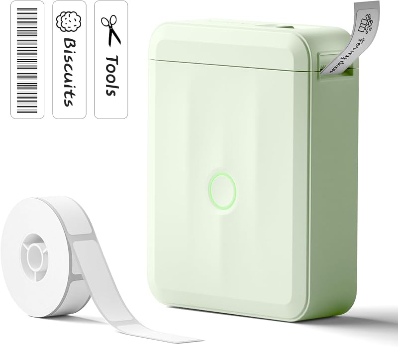 NIIMBOT D110 Mini Label Maker Bluetooth Thermal Printer Green