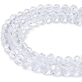 Coiris 60pcs 14mm Glass Beads Beads for Jewelry Making Crystal Glass Beads for Suncatchers Clear Bulk Beads for Bracelets Crafts(GB-1007-14MM)