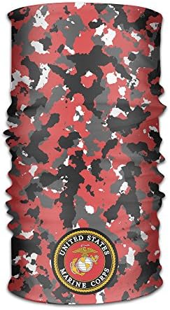 SkullMask Proud Army US Marine Corps Seamless Horror Temperament 3D Print Face Mask Headwear Headband