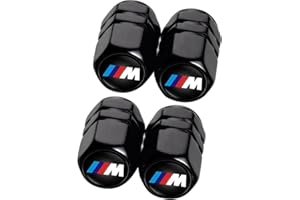 ACHARD Car Tire Valve Caps Tire Dust Caps for BMW M M2 M4 M5 M6 M8 X1 X2 X3 X5 X6 M135i M240i Z4 328i X7,Auto Tire Valve Stem Caps Universal Tire Air Covers,Anodized Dust Caps for Car Tire,Leak-Proof,Black