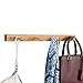iDesign Formbu Bamboo Wall Mount 4-Peg Coat Rack for Hanging Jackets, Leashes, Purses, Hats, Scarves, Bags in Mudroom, Kitchen, Office, 21.5