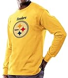 Pittsburgh Steelers Majestic NFL Critical Victory Men's Long Sleeve Gold T-Shirt