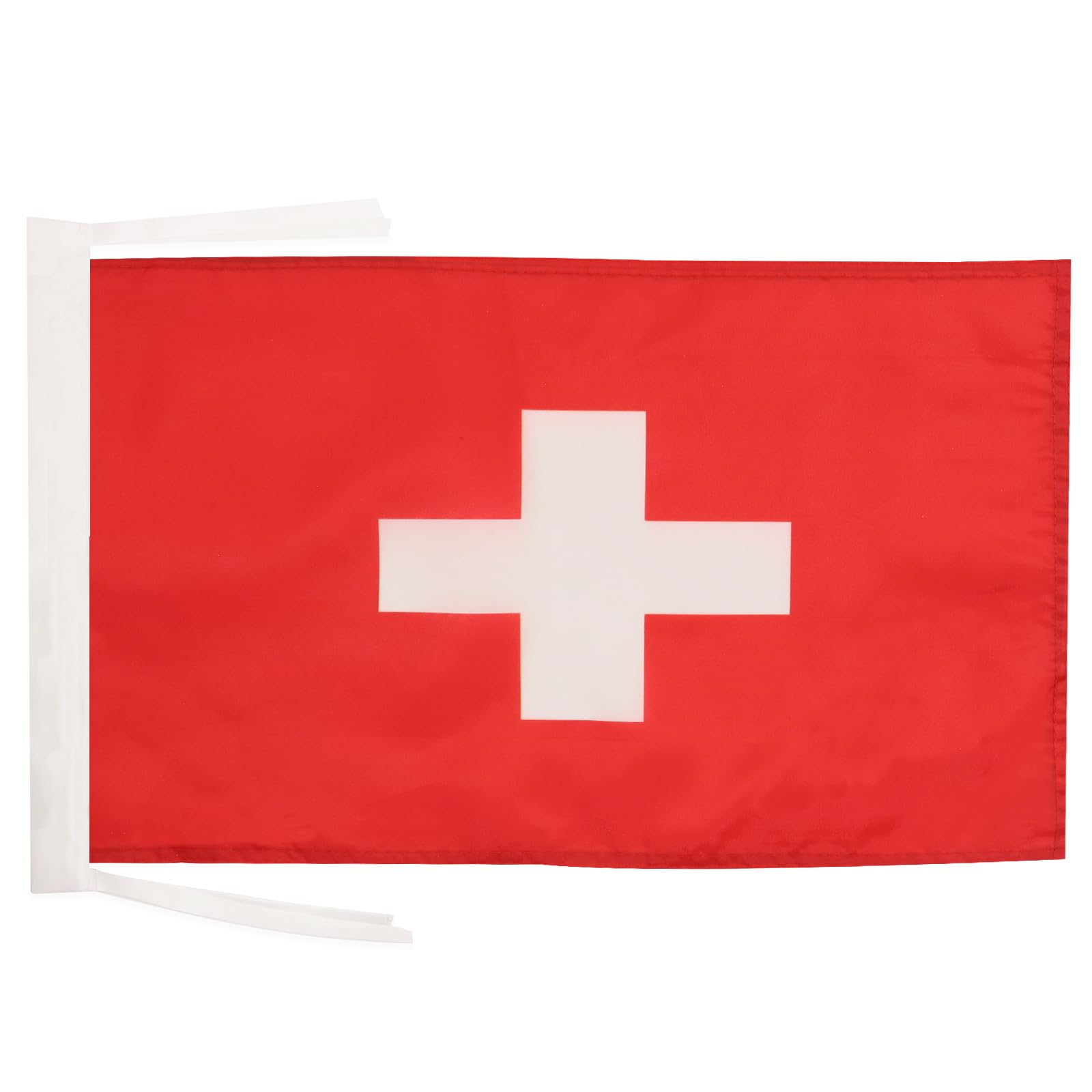 AZ FLAG - Switzerland Flag - 18'' x 12'' - 100% Polyester Swiss Small Banner with Two Cords - Fade Resistant - Vivid Colors - 18x12 in - 45x30 Cm โ image 1