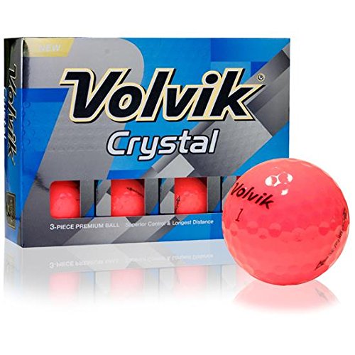 Volvik Crystal Pink Golf Balls