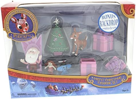 Rudolph the Red-Nosed Reindeer Santa's Castle Hall Diorama 2015 PVC Figurine Set