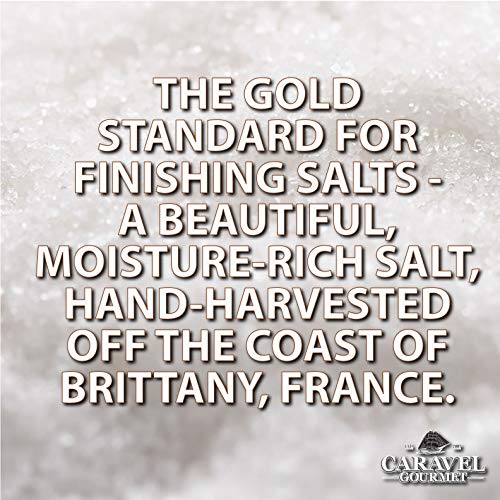 Natural Sea Salt 6Pack French Fleur de Sel, Cyprus Flake, French Grey