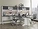 Ameriwood Home Pursuit Credenza (White/Gray)