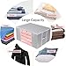 Kootek 2 Pack Foldable Storage Bag - Oxford Fabric Clothing Organizer Containers with Handle Breathable Washable Zipper Space Saver for Blankets, Clothes, Comforters, Sheets, Linens and Pillows