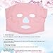 Anself Face Gel Mask Hot & Cold Facial Therapy Mask Microwavable Freezable Reusable Relief Swollen Face Puffy Eyes Headaches Migraines