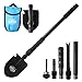 Entrenching Tool Shovel, CHINLIN Car Emergency Hammer Kit Portable Heavy Duty Survival Gear Multi-function Folding Shovel for Camping Backpacking Hiking