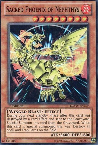 Yu-Gi-Oh! - Sacred Phoenix of Nephthys (LCYW-EN259) - Legendary Collection 3: Yugi's World - 1st Edition - Super Rare