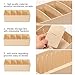 4 Sets Adjustable Drawer Dividers Junk Drawer Organizer Jewelry Socks Underware Containers Khaki