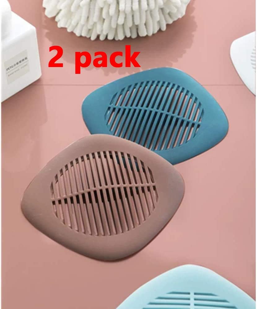 Drain Hair Catcher, 2 Pack Shower Drain Hair Trap, Drain Stopper Cover Bathroom, Bathtub Sink Strainer, for Bathroom Bathtub and Kitchen, Soft Silicone Drain Cover
