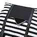 CIEOVO Large Beach Bag For Women Waterproof Oxford Tote Bags With Leather Handle (Black-White Stripe, Large)