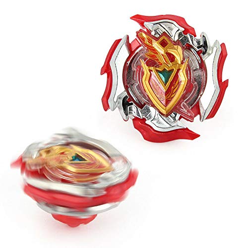 Kids Burst Battle Bey Spinning Gyro Tops B-105 Z Achilles.11.Xt with Grip Left Right Launcher Starter Set