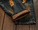 Men's Fashion Ripped Slim Fit Jeans ,Retro Blue,34