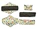 5 Pieces Charcoal Bamboo Mama Cloth/ Menstrual Pads/ Reusable Sanitary Pads (Regular (10 inch), Bloom)