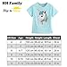 Flip Sequin Unicorn Shirt Top for Girls 3-12 Years (6, Fairy Aqua Short)