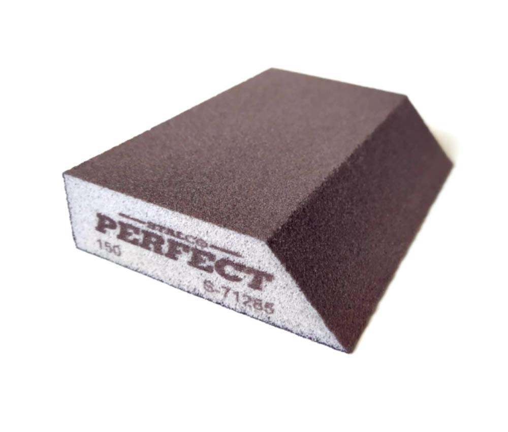 Stalco Perfect Sanding Sponge Grit 150 Angled Sanding Block Sanding Pad