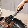 Cooking-Tongs-Set-of-3-Stainless-Steel-Kitchen-Tongs-with-Silicone-Tips-Including-12-Spatula-Tong-for-Easy-Turning-and-2-Basic-Food-Tongs9-12-for-BBQ-Salad-Grilling-Serving-Black Kitchen Tongs 9”+12”, Cooking Tongs with Stainless Steel, Silicone Tongs for Serving, Nonstick Food Tongs Set of 3