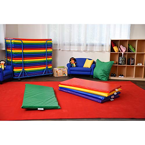 Children's FactoryCF350034 , Rainbow Rest Mats, Set 5, Nap Mats for