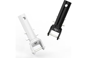 Poolvio Pool Vacuum Head Replacement Handles (2-Pack) – Heavy‑Duty Plastic Swivel Handles with EZ Clips & Locking Pins – Fits Standard 1‑1/4″ Telescopic Pole & Pool Accessories