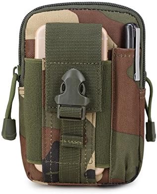 Summix Multi-functional Molle Pouch Compact EDC Utility Waist Belt Gadget Belt Waist Bag with Cell Phone Holster Holder,Grey