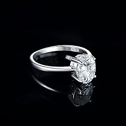 JewelryPalace Oval Cut 2ct Cubic Zirconia