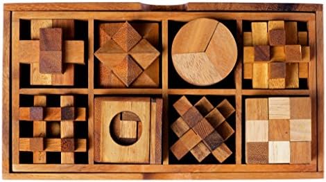 Woody's family buffet - Mini puzzle set Handmade from natural Pine