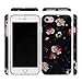 GOLINK iPhone 7 Case for Girls/iPhone 8/SE 2 Floral Case, Floral Series Slim-Fit Anti-Scratch Shock Proof Anti-Finger Print Flexible TPU Gel Case for iPhone 7/iPhone 8 - Flower Black