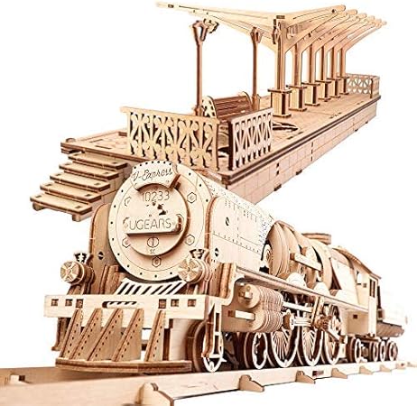 Amazon Ugears Bundle V Express Train Platform Steam 3d Mechanical Wooden Models For Self Assembly ｶﾝﾏ Wooden Box Craft ｶﾝﾏ Vintage Locomotive Diy ｶﾝﾏ Automata Kit Gift ｶﾝﾏ Kinetic Art 並行輸入品 おもちゃ