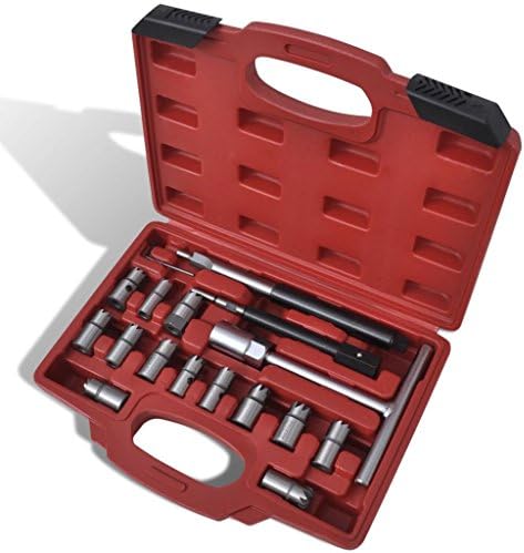 17 pcs Diesel Injector Seat Cutter Set Seat Cutter Suitable for almost all modern common rail engines