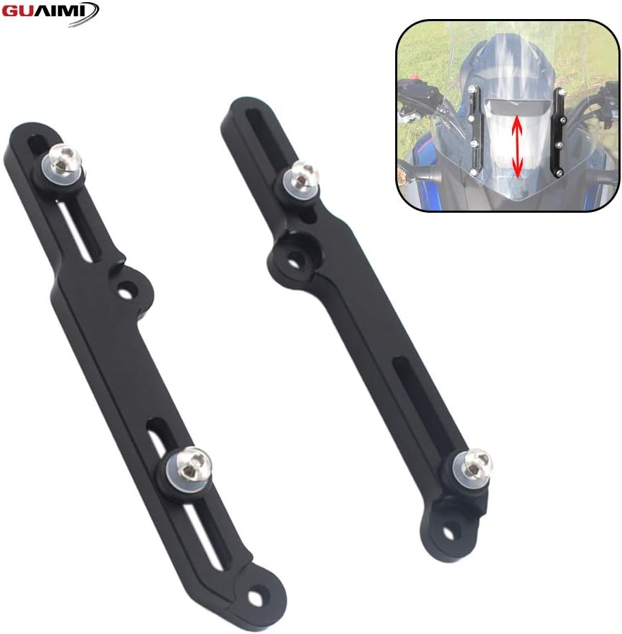 GUAIMI Motorcycle Windshield Adjusters Windscreen Adjustment Bracket for Honda NC750X NC 750X NC750 X 2016-2019-Black
