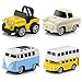 GEYIIE Pull Back Cars Alloy Vehicles Set Mini Car Model Construction and Raced Trucks for Toddlers Gift 8 Cars