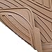 Motor Trend FlexTough Standard - 4pc Set Heavy Duty Rubber Floor Mats for Car SUV Van & Truck (Tan Beige) (MT-774-BG)