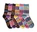 ProEtrade Women Wool Thick Winter Socks 5 Pairs Warm Crew Socks (Snowflake) Snowflake Free