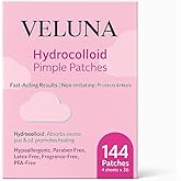 Hydrocolloid Pimple Patches for Face – 144 Count Invisible Acne Spot Dots | Fast-Acting, Waterproof Zit Stickers | Non-Irritating Blemish Patches for Overnight Healing